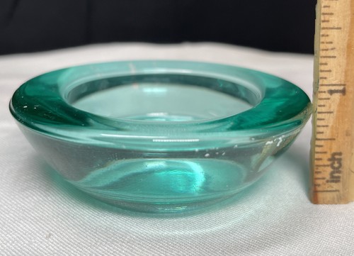 KOSTA BODA Green Swirls Votive Tea Light Candle Holder - Picture 6 of 8