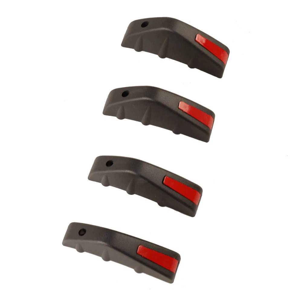 For Chrysler Universal Rear Bumper Lip Diffuser Spoiler Splitter Black Red Foto 3 de 4