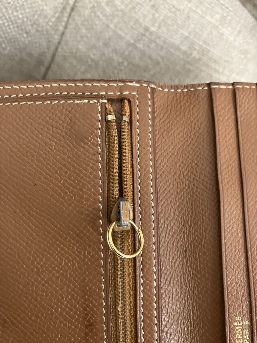 Authentic HERMES Bearn Brown Classic Wallet CHIC Authentic HERMES Bearn Brown Classic Wallet CHIC