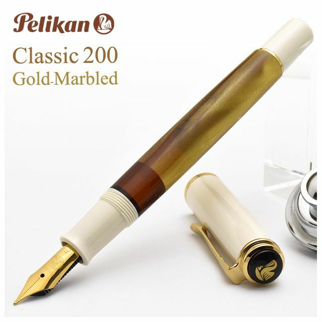 Pelican fountain pen special product classic M200 gold marble 600