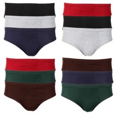 Knocker Men's 3 Pack Cotton Solid Bikini Briefs