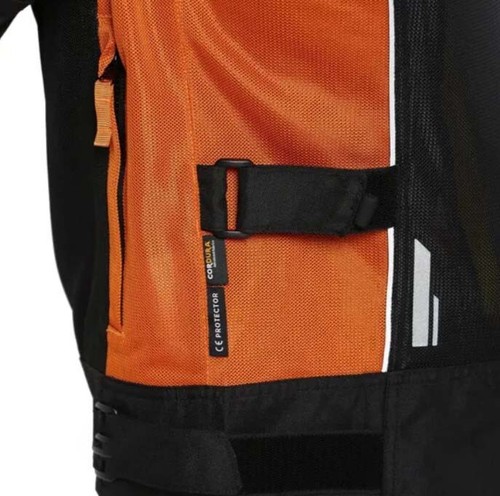 ROYAL ENFIELD "STREETWIND PRO RIDING JACKET" ORANGE - Picture 10 of 11