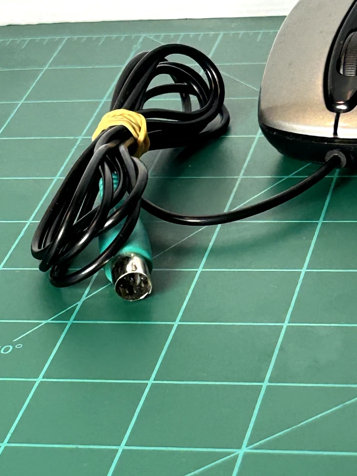 Ergonomic Optical PS/2 Mouse 3 Button with Wheel for Computer Laptop Wired Cord - Image 2 of 4