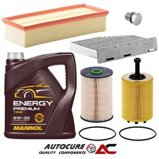 FOR VOLKSWAGEN GOLF 1.6 TDi MK6 FULL FILTER SERVICE KIT & 5 LITRES ENGINE OIL
