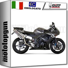 MIVV SCARICO OMOLOGATO CAT-OEM ALTO OVAL TITANIO YAMAHA YZF 600 R6 2003 03