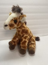Aurora Destination Nation Plush Giraffe Sitting Soft Stuffed Animal Toy Lovey