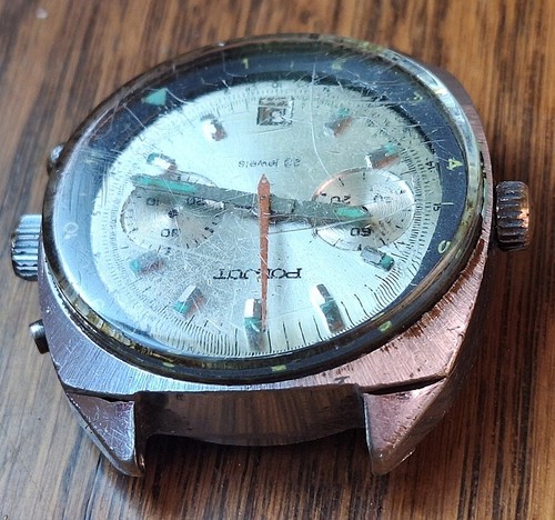 Cronógrafo POLJOT cal. 3133 - raro reloj de pulsera vintage URSS - UNIÓN SOVIÉTICA - Imagen 3 de 8