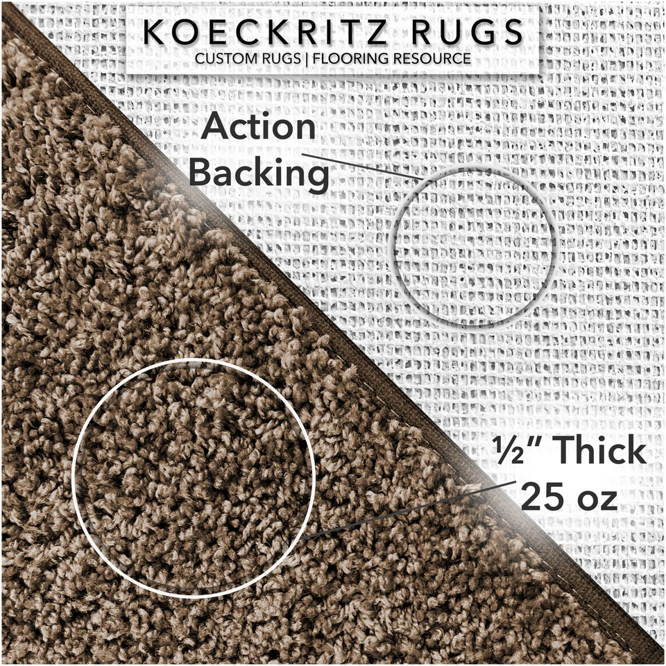 Koeckritz Soft Frieze Brown Area Rug | Living Room, Bedroom, Hallways, Any Room - Image 4 of 4