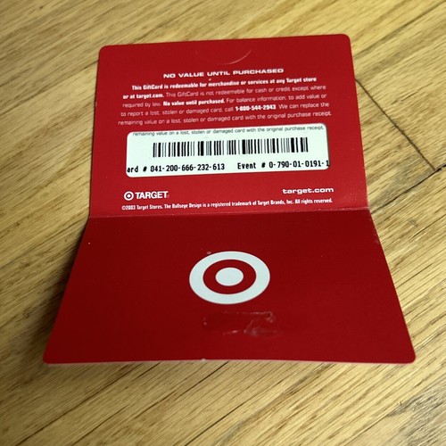 2003 TARGET Gift Card (NO VALUE) Collectible #22 LENTICULAR Eyes Flashing - Picture 4 of 5