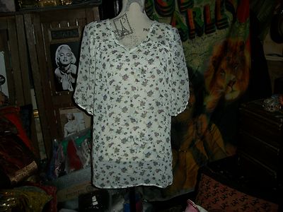 03 EVERLY Darling Semi Sheer Blouse Size S