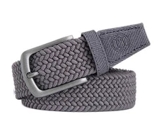 Ghost Golf Wolf Belt Men's Size 38 Gray Stretch Woven 