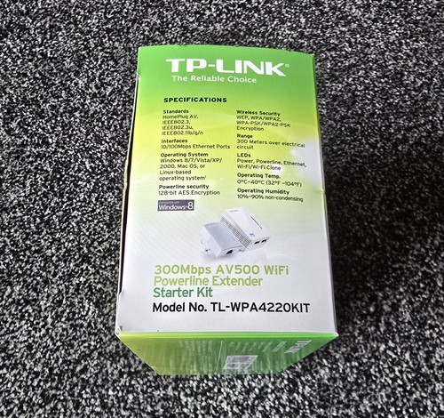TP-LINK 300MBPS AV500 WIFI POWERLINE EXTENDER STARTER KIT ~ NEU ~ TL-WPA4220KIT - Bild 4 von 11