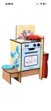 Blue's Clues Kitchen Playset Cooking Wooden Nickelodeon Free Ship New in box 
