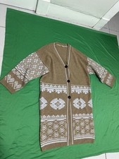 Hermes 100 Cashmere Long Cardigan Size 38 multicolor sweater