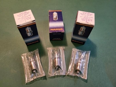 3x Narva Halogen Lampe Glühbirne 5,2V 0,85A  E10 Taschenlampenbirne Glühlampe 