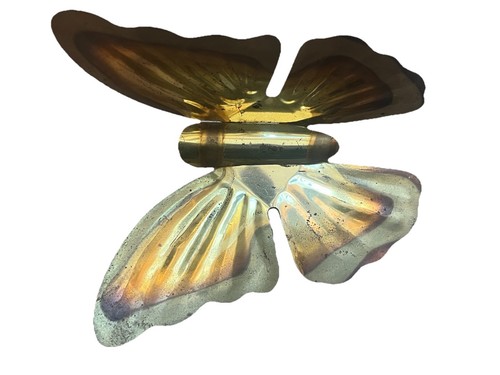 VTG Metal Copper Butterfly Set Of 6 Retro Wall Hanging Décor MCM Wall Art (5D) - Picture 5 of 5