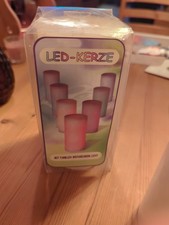 Echte Brennbare Kerze 15 Cm mit LED Farbwechsel Batteriebetrieben