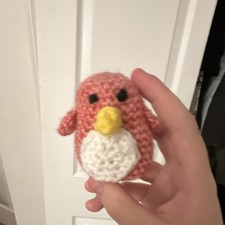 Handmade Mini Crochet Penguin Stuffed Animal 2024, Ages 3-7, Under 6 in