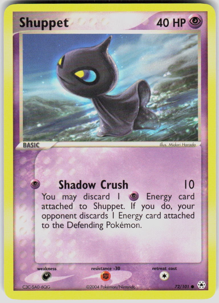 Shuppet 72/101 EX Hidden Legends Pokemon