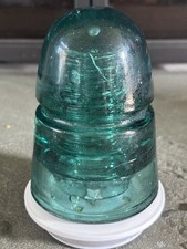 Vintage CD 145 Star Aqua Blue Glass Insulator Made In USA Great Condition