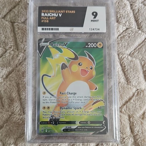 The Pokémon Company Raichu V 158/172 Brilliant Stars EN Holo Full Art ACE 9