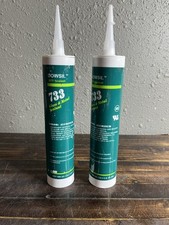 2 Pack DOWSIL 733 Glass  Metal Sealant Aluminum 10.1oz Industrial RTV Silicone