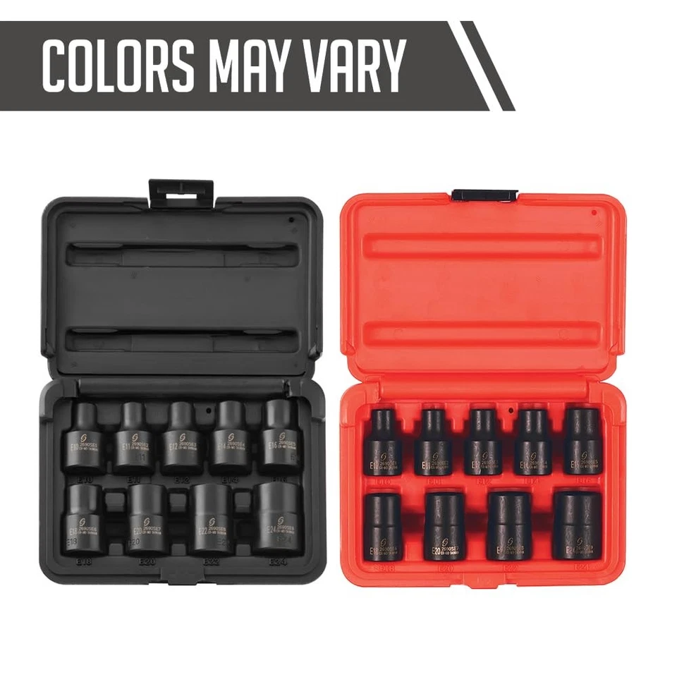 2690SE 1/2-Inch Drive External Star Impact Socket Set, Standard, 6-Point, Cr-... - Image 2 of 2