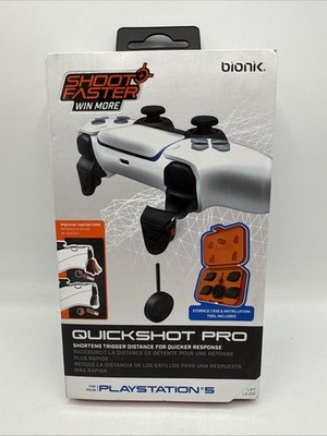 Bionik BNK-9059 PS5 QuickShot Pro - Custom Trigger Stops - Fast Shooter Triggers