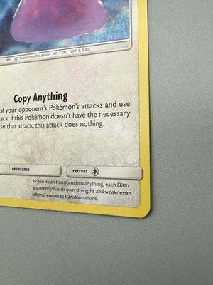 ditto pokemon card detective pikachu DITTO Holo Rare Colorless Holo Detective Pikachu #17/18 Nice! Pokmon TCG