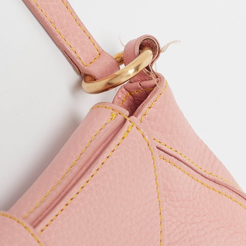 Hobo con solapa y hebilla de cuero rosa Furla - Imagen 7 de 10