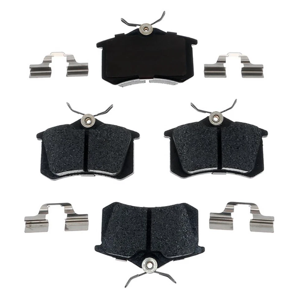 Rear Brake Rotors + Metallic Brake Pads Set For 2001-2005 Audi Allroad Quattro - Image 2 of 4