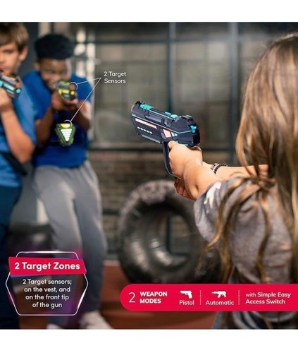 Rechargeable Laser Tag Set for Kids Teens & Adults with Gun & Vest Sensors - Picture 8 of 9