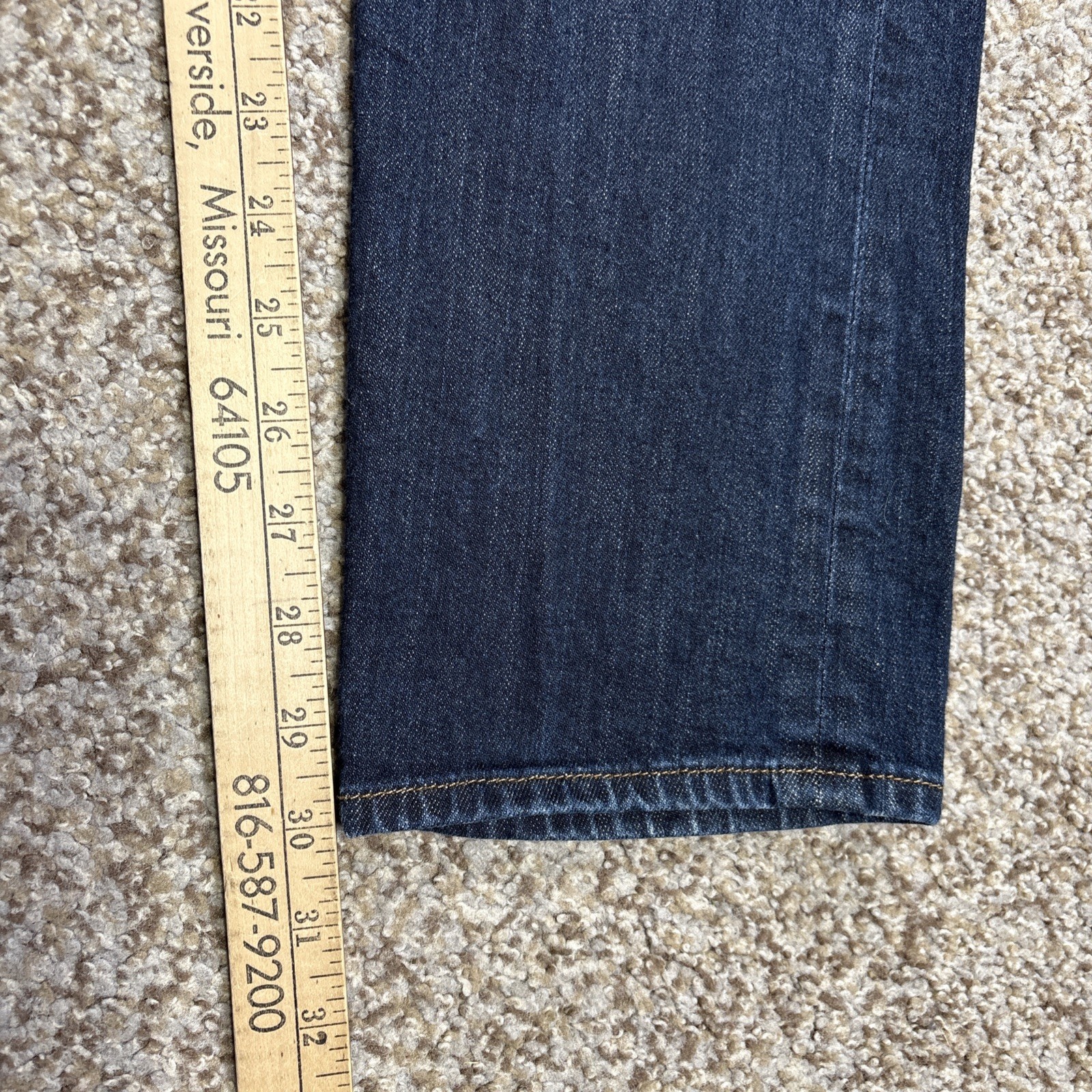 Brooks Brothers Mens 1818 Denim Classic Straight Slim Jeans 32/33 Fits 30 X 30 - View 10