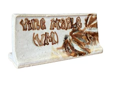 Bennett Welsh Sign studio pottery vintage Pacific Stoneware store display rare