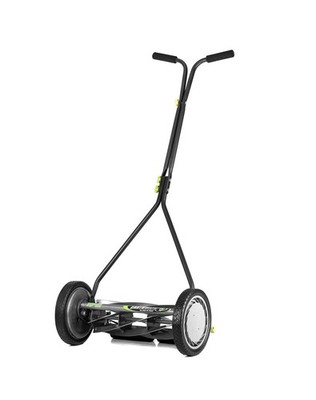 Earthwise 1715-16EW 16-Inch 7-Blade Push Reel Lawn Mower, Grey 16'', 7-blade