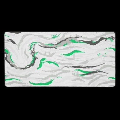 Aqua Brush Light Green Desk Mat 12x18, 12x22, 16x32