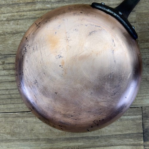 BAUMALU France Copper Fry Pan 9.5” Saute Skillet Tin Lined Used ~FREE SHIPPING🚚 - Picture 6 of 13