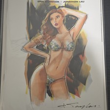 Dynamite Red Sonja: Age of Chaos Sketch Art by J. Taylor Signed Original