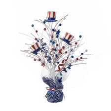 20 In. H Patriotic/Americana Top Hat Table Tree