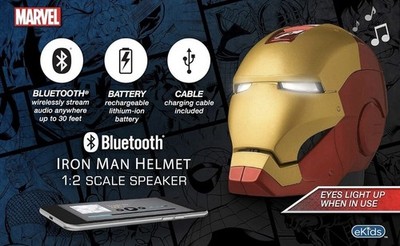 civil war iron man helmet bluetooth speaker Captain America Civil War Iron Man Helmet Bluetooth Speaker for sale online