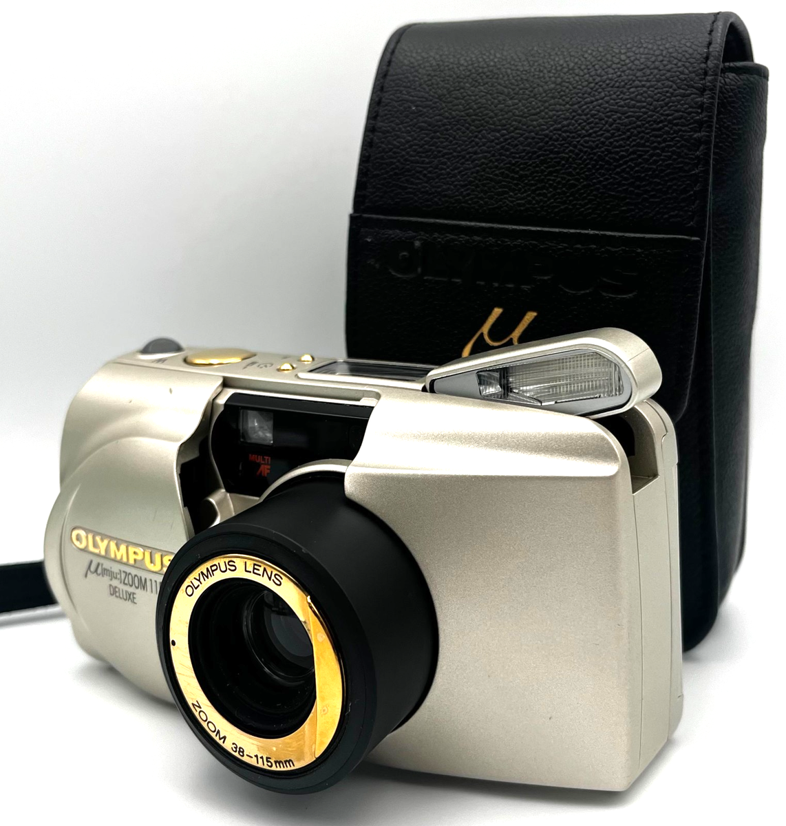 【美品】 OLYMPUS μ mju ZOOM 115 DELUXE MINT w/Case] Olympus μ mju Zoom 115 Deluxe Point & Shoot