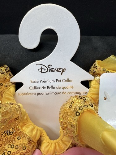 Disney Princesa Bella La Bella y la Bestia Lentejuelas Premium Collar para Mascotas Talla L Nuevo con Etiquetas - Imagen 4 de 11
