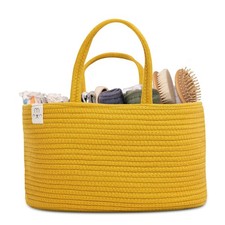 Diaper Caddy Organizer - Portable Nursery Storage for Wipes, Pump, Baby Gifts