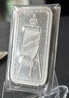 VINTAGE 1975 MADISON MINT FINE SILVER ART BAR - BIRTHDAY GREETINGS