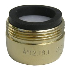 LASCO 09-1983 Small Male Faucet Aerator with 13/16 x 27 Brass/Polished Brass