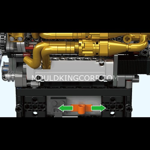 Mould King 10224 Motorized Valkyrie V12 Engine Model Set | 974 Pcs - Picture 3 of 6