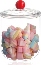 47 Oz Candy Jars with Lids - Clear Plastic Cookie Storage Containers Airtight