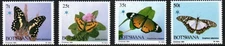 Botswana Stamp 355-358  - Butterflies