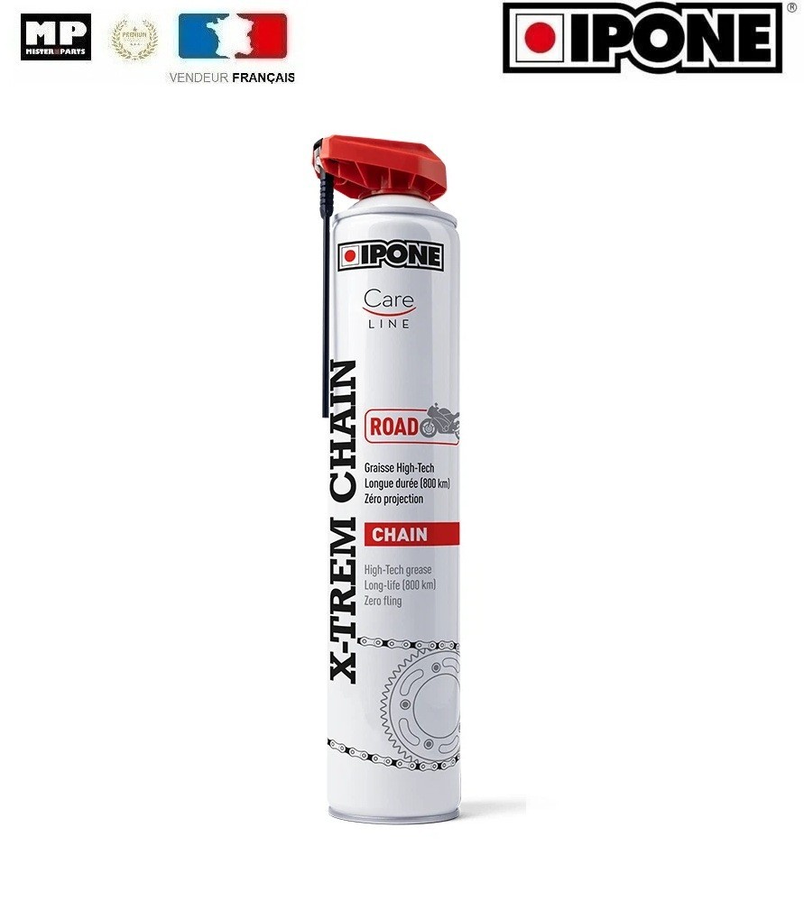 Graisse de chaine moto Ipone lubrifiant protection 800 Km tenue longue durée