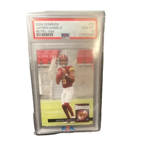 2024 Panini Donruss Retro 1994 Jayden Daniels #22 Rookie PSA 10 Commanders